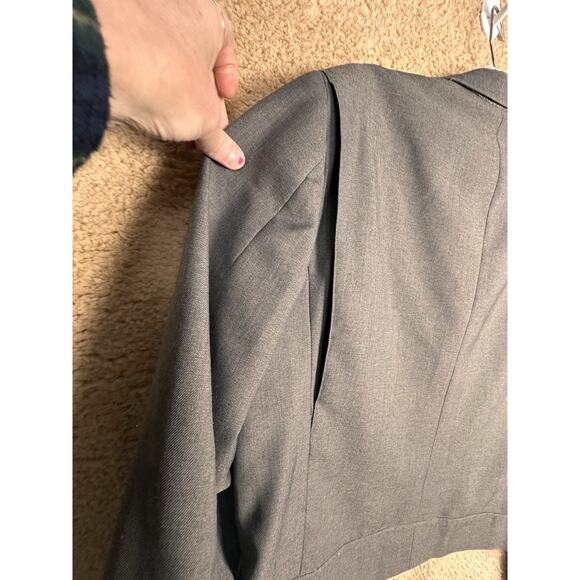 Vtg 70s Greyhound Bus Drivers Howard Uniform Wool ZipUp Jacket Gray Blue Costume - Picture 8 of 16